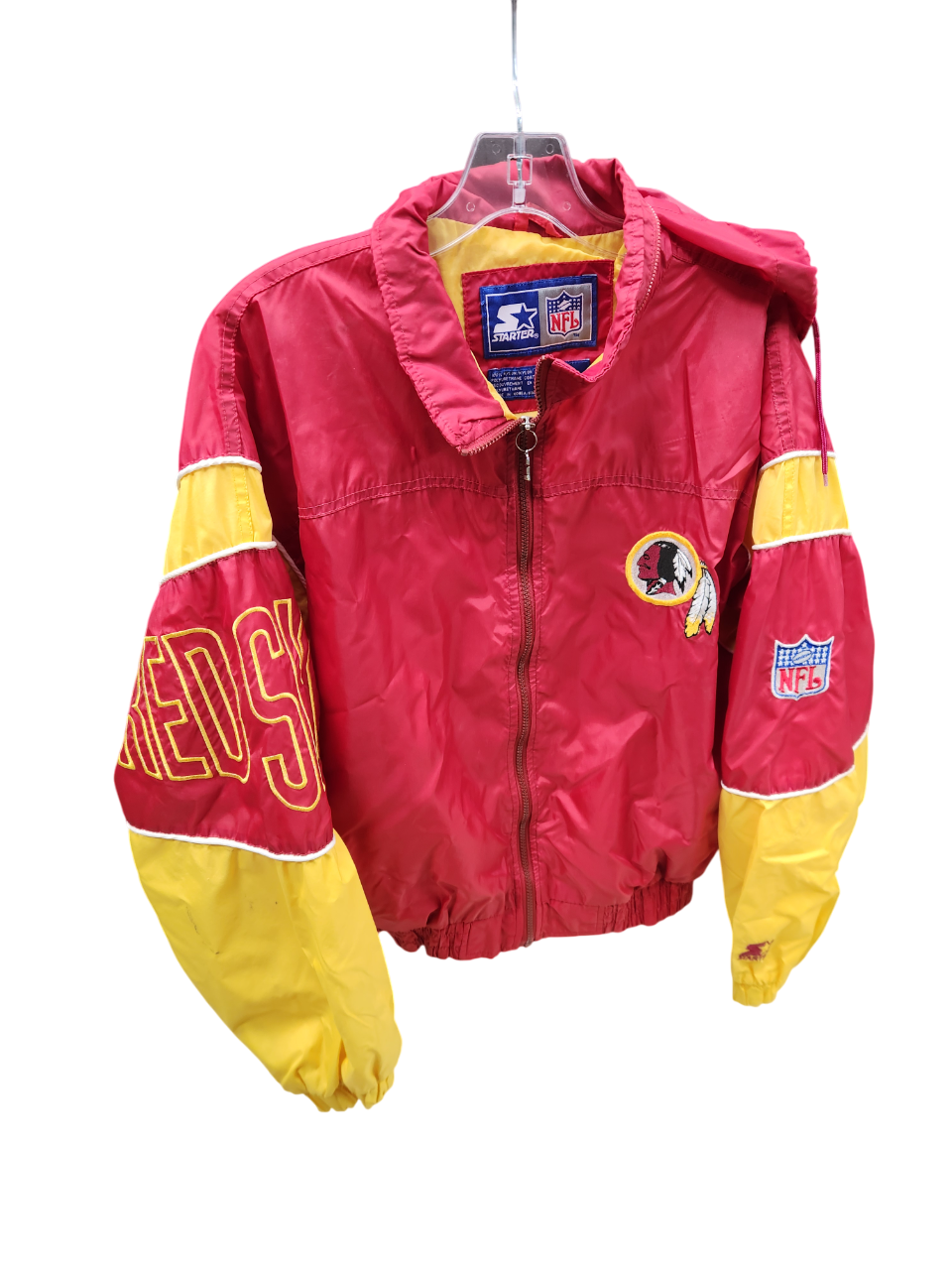 セール中！Washington Redskins サテンジャケット/希少 Vintage Washington Redskins Jacket Shell Medium