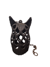Load image into Gallery viewer, Vintage Cast Iron Owl Hanging Garden Holder (11&quot; Tall)
