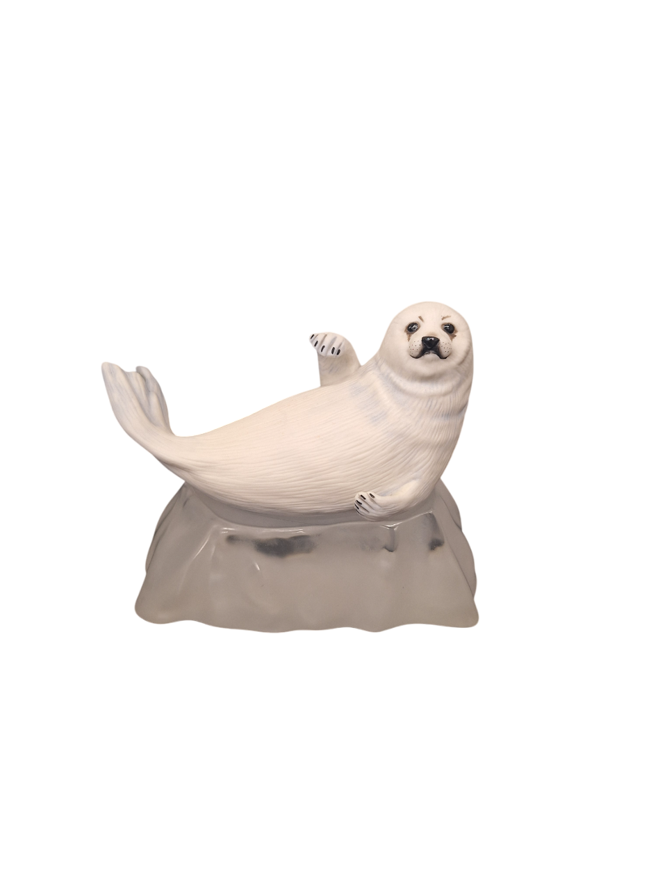 Snow Pup Franklin Mint Figurine With Glass Ice Base (1987)