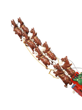 Load image into Gallery viewer, Vintage Cast Iron Horse Drawn Beer Wagon
