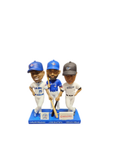 Load image into Gallery viewer, Delgado, Bautista and Wells Blue Jays Commemorative Trio Bobbleheads
