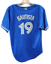 Load image into Gallery viewer, Toronto Blue Jays Blue Cool Base Baseball Jersey Bautista #19
