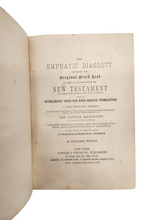 Load image into Gallery viewer, Antique "Emphatic Diaglott" Bible 1865
