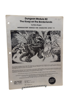 Load image into Gallery viewer, TSR Dungeons &amp; Dragons Dungeon Module B2 The Keep on the Borderlands 9034 (1981)

