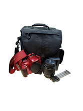 Load image into Gallery viewer, Canon EOS Rebel T3 Digital SLR Camera in Red, with Accessories
