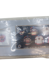 Load image into Gallery viewer, NHL Heritage Jersey and Stamp Set, Chicago Black Hawks Stan Mikita
