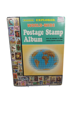 Load image into Gallery viewer, Harris Explorer World-Wide Postage Stamp Album With Many Stamps
