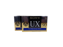 Load image into Gallery viewer, Set of 2 Sony UX Type II 90 Cassette tapes (sealed)
