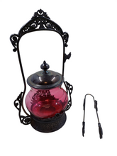 Load image into Gallery viewer, Victorian Cranberry Glass Pickle Jar

