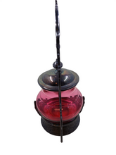 Load image into Gallery viewer, Victorian Cranberry Glass Pickle Jar
