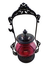 Load image into Gallery viewer, Victorian Cranberry Glass Pickle Jar
