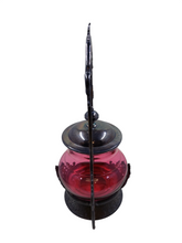 Load image into Gallery viewer, Victorian Cranberry Glass Pickle Jar
