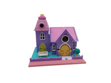 Load image into Gallery viewer, Bluebird Polly Pocket Lightup Wedding Chapel *As is* With 2 figures (1993)
