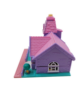Load image into Gallery viewer, Bluebird Polly Pocket Lightup Wedding Chapel *As is* With 2 figures (1993)
