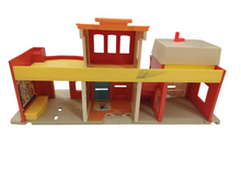 Load image into Gallery viewer, Fisher Price Little People Play Family Village, Barbershop, Garage, Firehouse and Theatre (1973)
