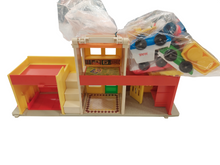 Load image into Gallery viewer, Fisher Price Little People Play Family Village, Barbershop, Garage, Firehouse and Theatre (1973)
