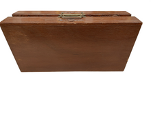 Load image into Gallery viewer, Vintage East Asian Hand Carved Wood Chess set with folding board.

