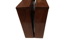 Load image into Gallery viewer, Vintage East Asian Hand Carved Wood Chess set with folding board.
