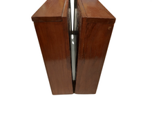 Load image into Gallery viewer, Vintage East Asian Hand Carved Wood Chess set with folding board.
