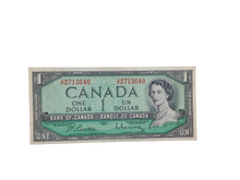 Load image into Gallery viewer, Circulated 1954 $1 Dollar Canadian Devils Head Bill
