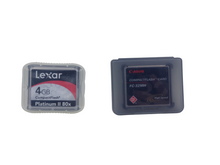 Load image into Gallery viewer, Canon FC-32MH High Speed Memory Card and Lexar 4GB Compact Flash Card Platinum II 80x
