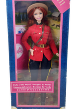 Load image into Gallery viewer, Barbie Collector Dolls of the World Canada RCMP Doll Pink Label
