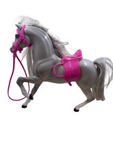 Load image into Gallery viewer, Vintage Barbie Grey Horse With Saddle (1998)
