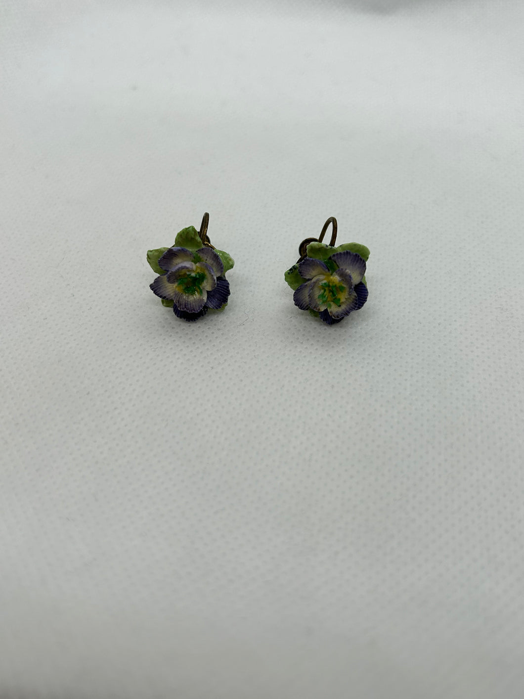 Floral Clip-on Earrings (Made in England)