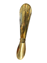 Load image into Gallery viewer, Vintage Brass Boot, Walking Stick/ Umbrella Stand With Spur
