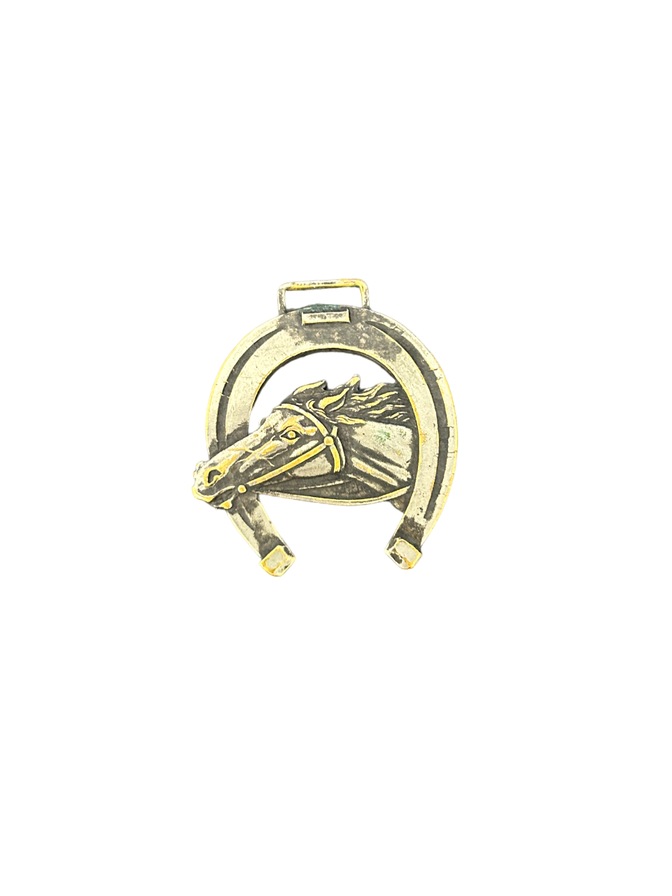 Brass Horse Saddle Harness Medallion 