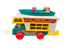 Load image into Gallery viewer, Vintage Fisher-Price Camper &amp; Boat w/ Five People
