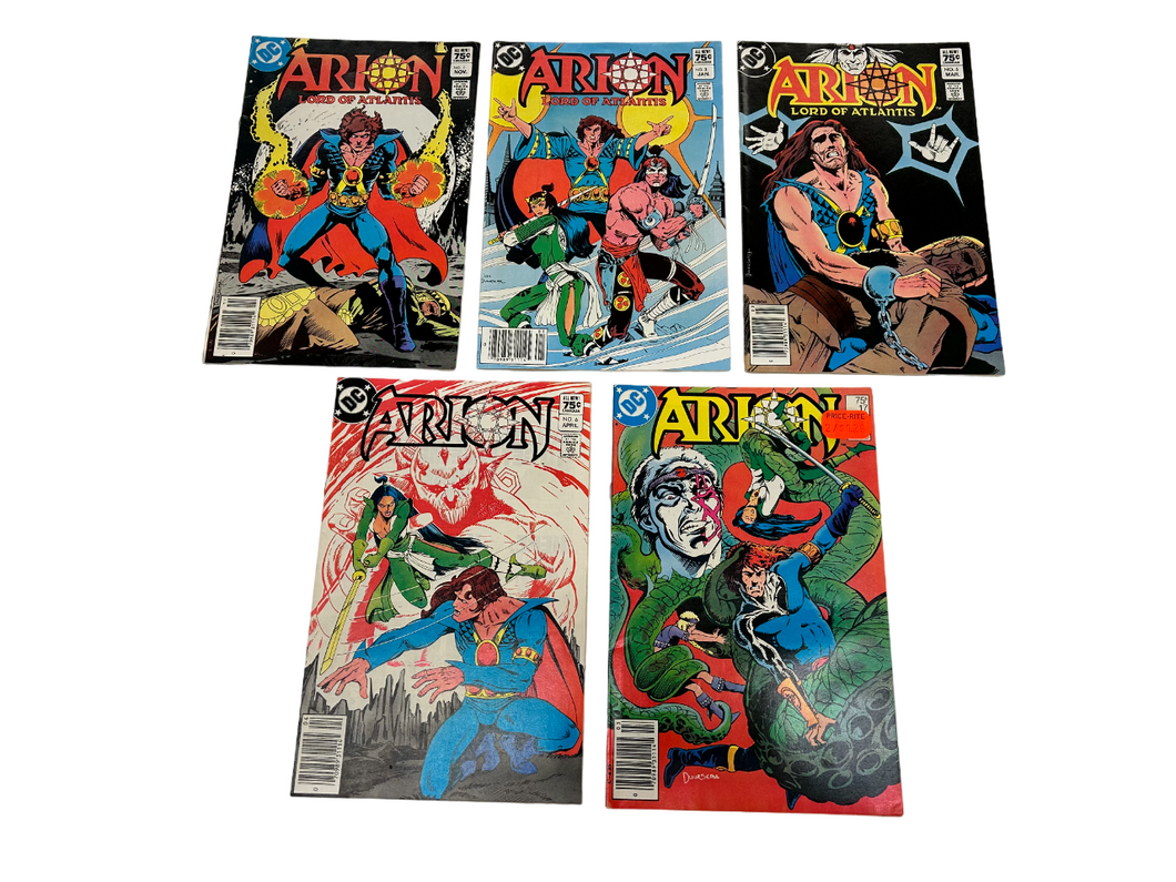 Arion: Lord Of Atlantis (#1, 3, 5, 6, 17) DC Comics, 1982