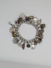 Load image into Gallery viewer, Vintage Sterling Silver Charm Bracelet
