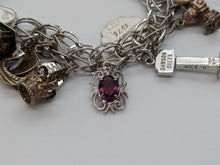 Load image into Gallery viewer, Vintage Sterling Silver Charm Bracelet
