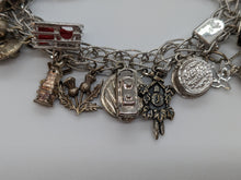 Load image into Gallery viewer, Vintage Sterling Silver Charm Bracelet
