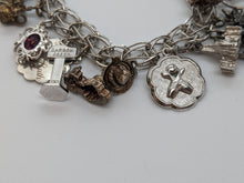 Load image into Gallery viewer, Vintage Sterling Silver Charm Bracelet
