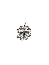 Load image into Gallery viewer, Star-Art Blue and White Rhinestones (12KT Gold Plated)
