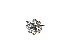 Load image into Gallery viewer, Star-Art Blue and White Rhinestones (12KT Gold Plated)
