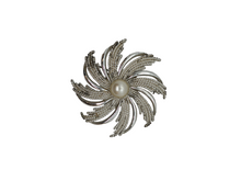 Load image into Gallery viewer, Silver and Pearl Vintage Sarah Co Coventry Brooch Pin
