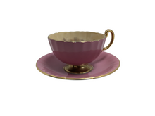 Load image into Gallery viewer, Aynsley Orchard Pink/Gold Footed Cup &amp; Saucer
