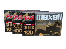 Load image into Gallery viewer, Set of 3 Maxell XL II-S 100 Minute Audio Cassette Tapes
