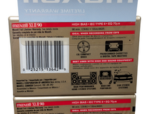Load image into Gallery viewer, Maxell High Bias XL II 90 minute Audio Cassettes (2 Packs)
