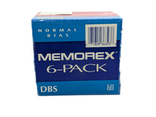 Load image into Gallery viewer, Memorex DBS 60 6 Pack Cassettes (never opened)
