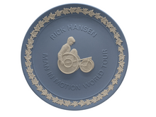 Load image into Gallery viewer, Wedgwood Jasperware Rick Hansen Man In Motion World Tour Plate

