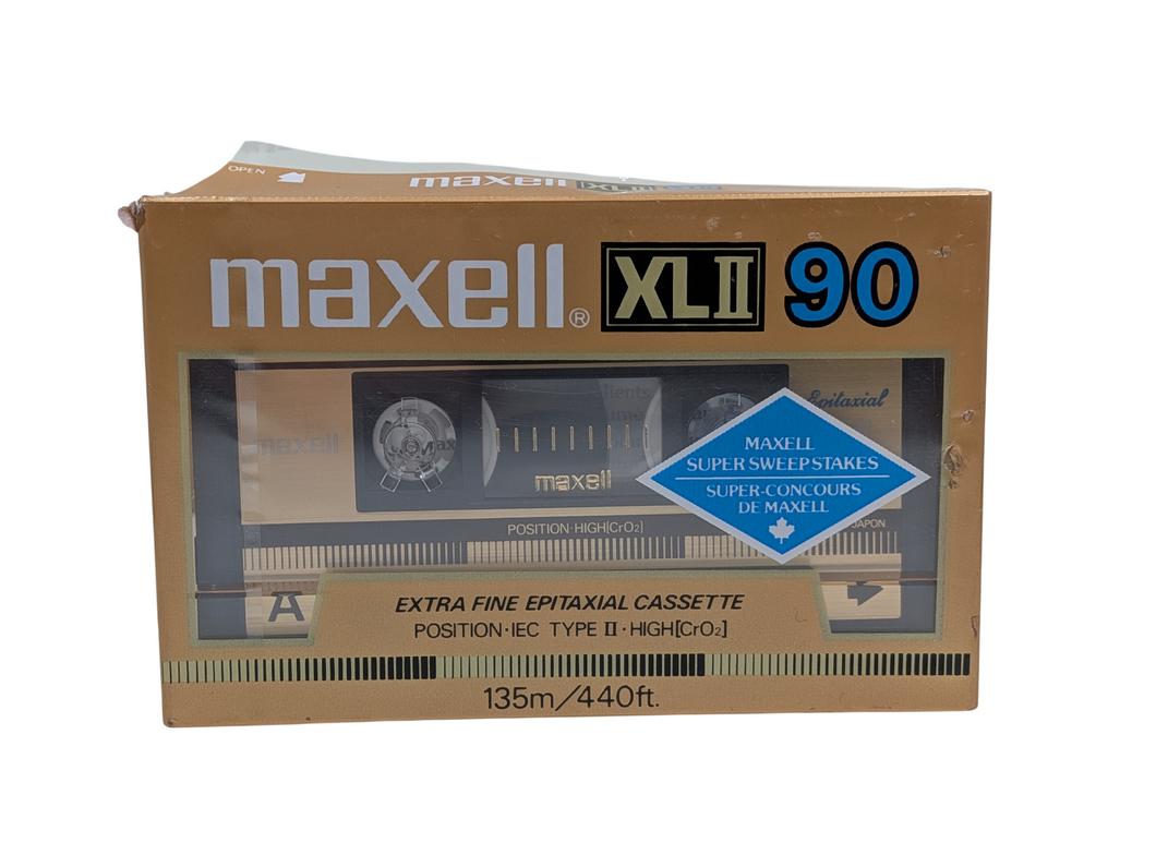 Maxell XL II 90 Extra Fine Epitaxial Cassettes (sealed