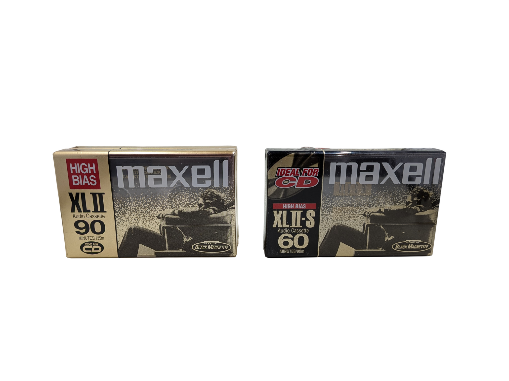 2 Maxell XLII 90 and 1 Maxell XLII-S 90 Cassette Tapes (sealed