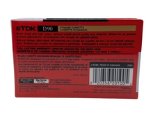 Load image into Gallery viewer, Fuji DR90, TDK D90, and TDK 60 cassette tapes (sealed)
