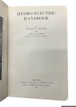 Load image into Gallery viewer, Hydro Electric Handbook 1927 William P. Creager And Joel D. Dustin
