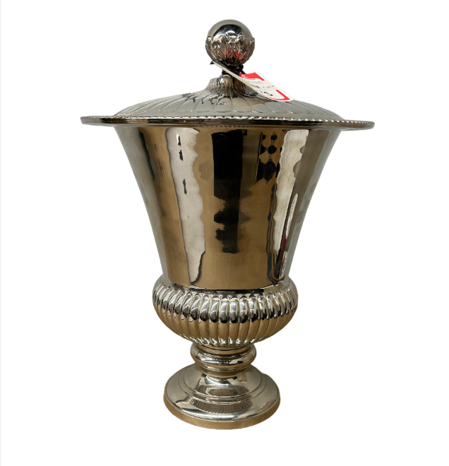 Global Views Nickel Lidded Urn (Large)