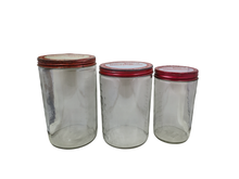 Load image into Gallery viewer, Set of 3 Vintage Glass Kraft Peanut Butter Jars
